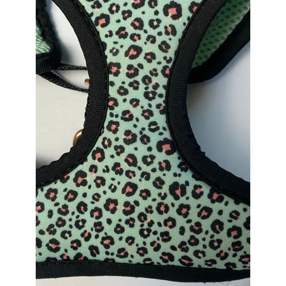 Top Paw Green Animal Print Dog Harness Size X-Small